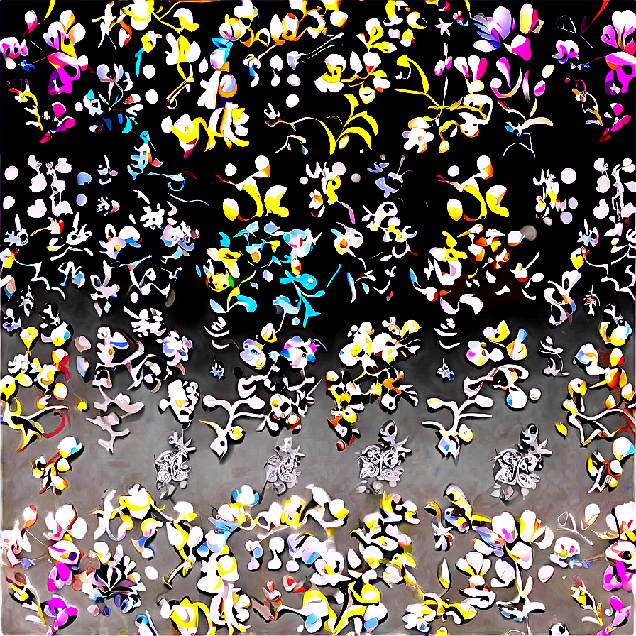 Winter Floral Pattern Png 06202024 PNG