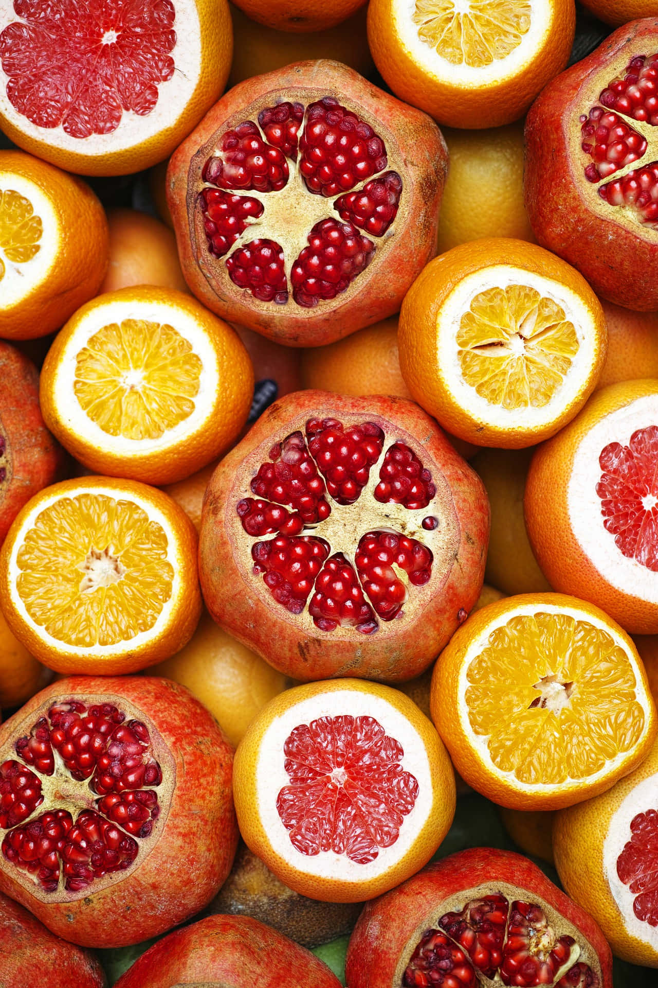 Fresh Winter Fruits Collection Wallpaper