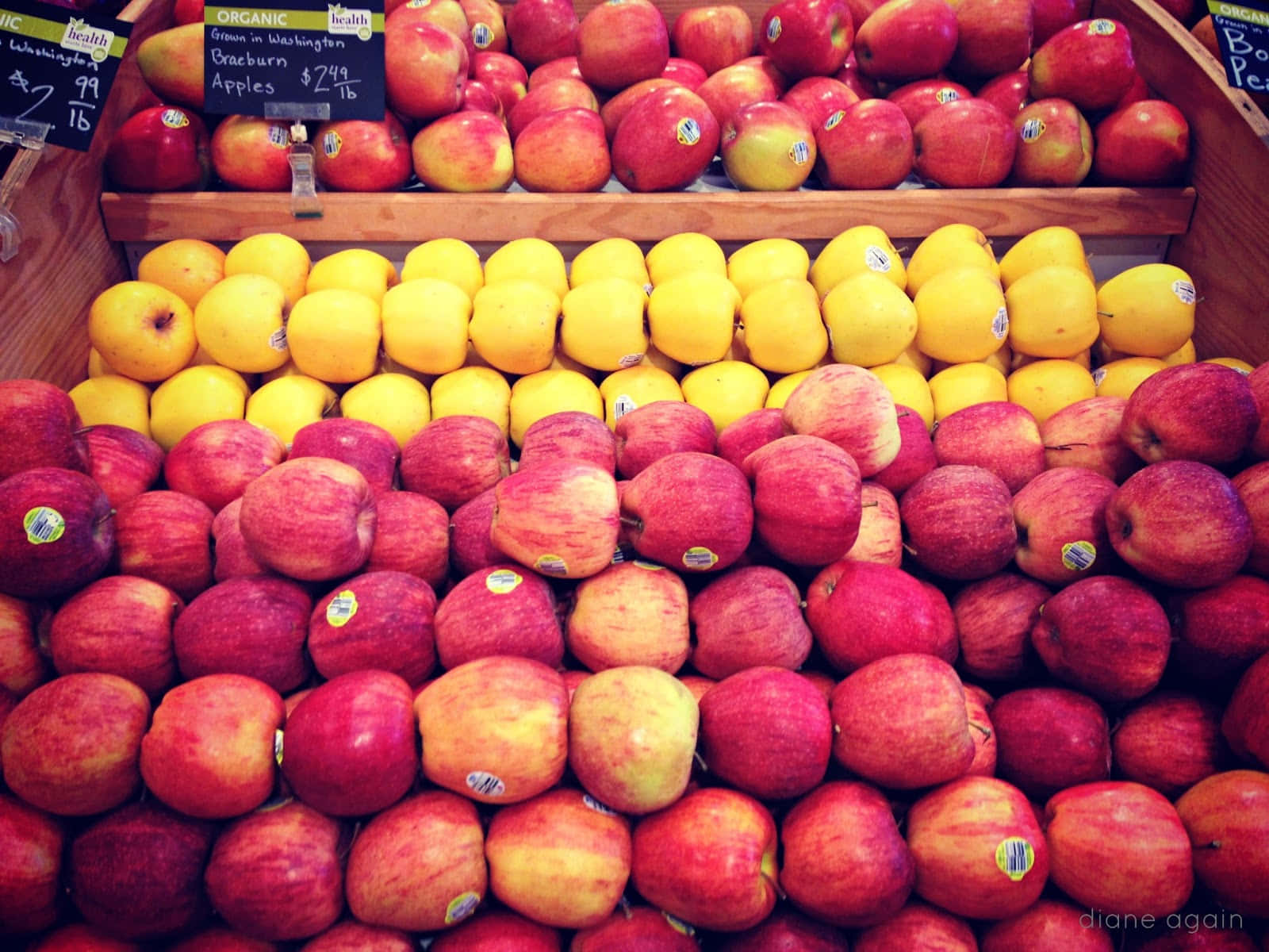A variety of vibrant winter fruits on display Wallpaper