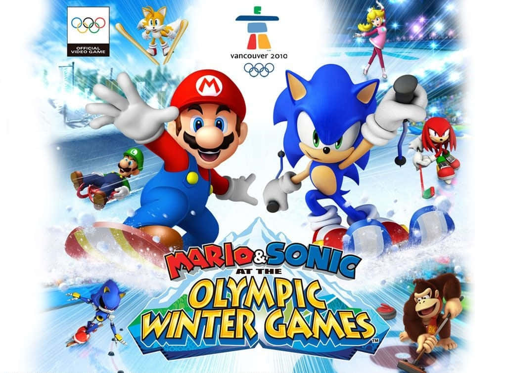 Exciting Moment from Winter Games Wallpaper