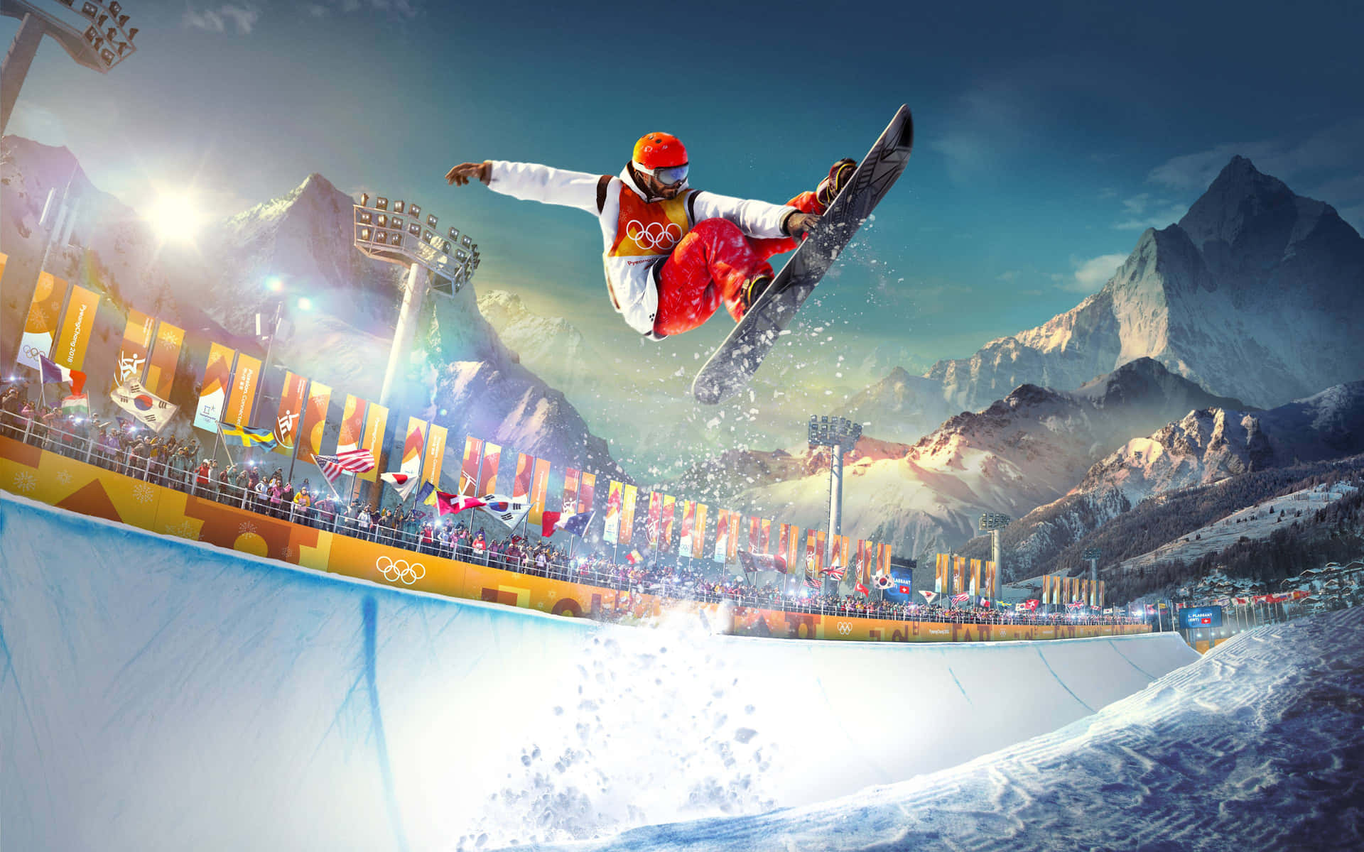 Exciting Winter Games Action Wallpaper