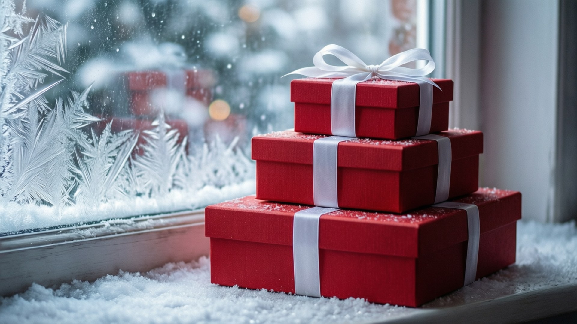 Winter Gift Stack Wallpaper