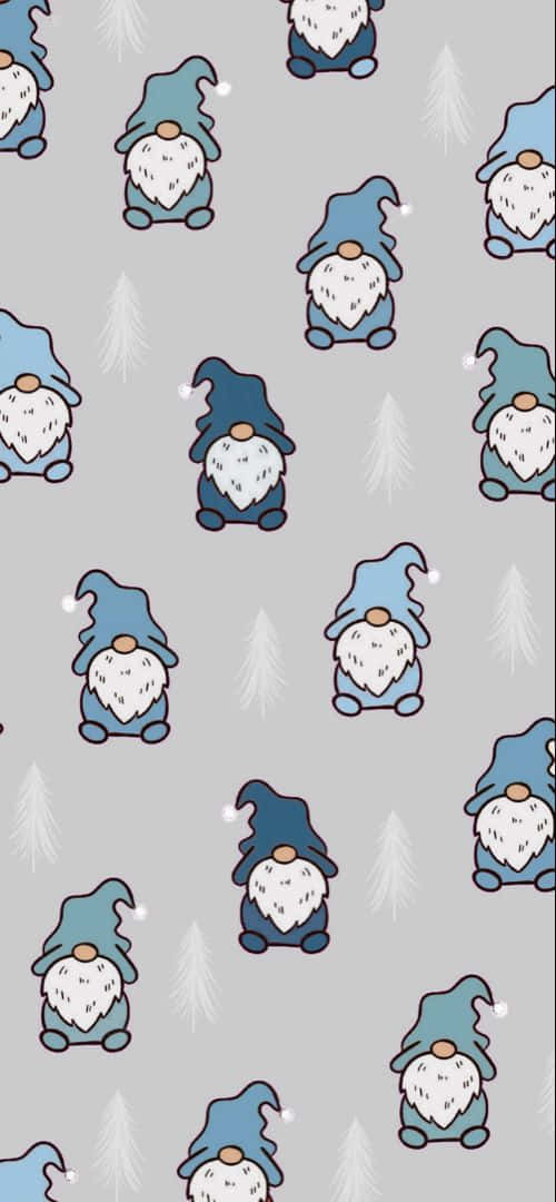 Winter Gnomes Pattern.jpg Wallpaper