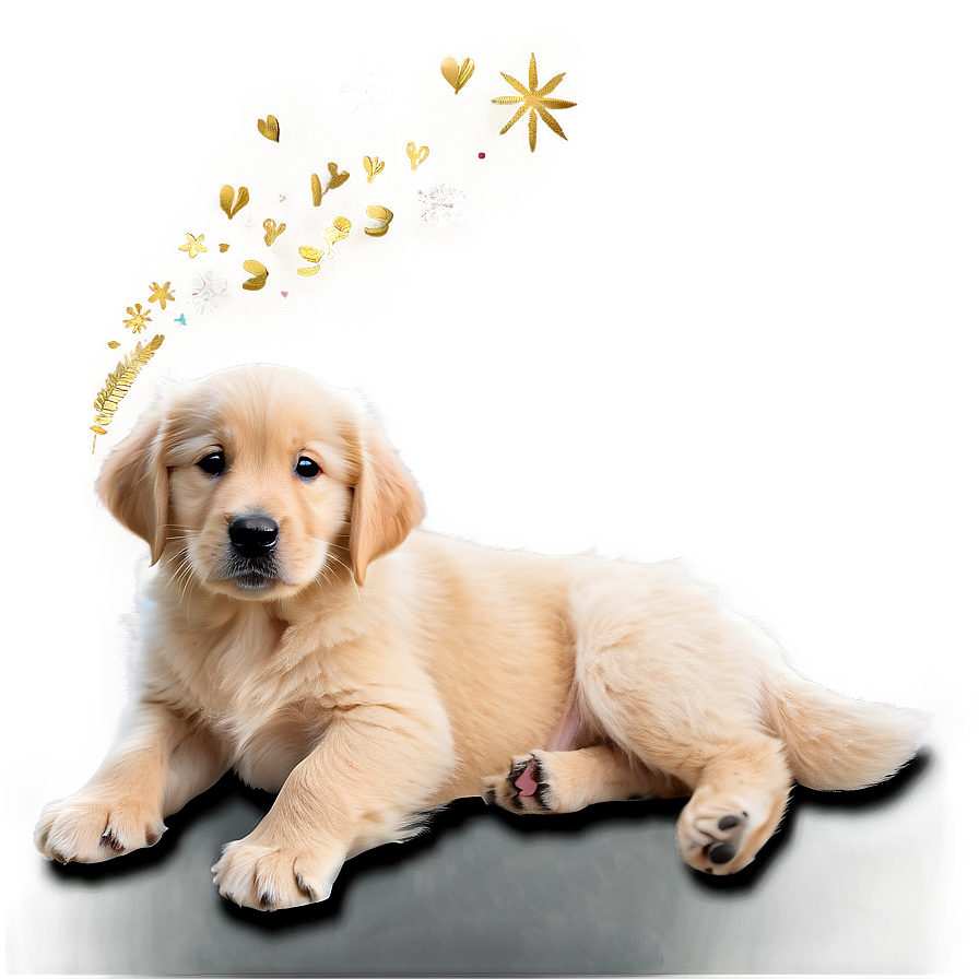 Winter Golden Retriever Puppy Png 74 PNG