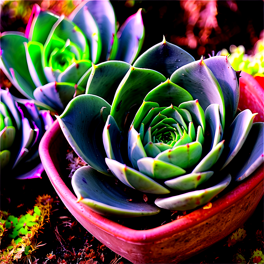Winter Hardy Succulents Png 06212024 PNG