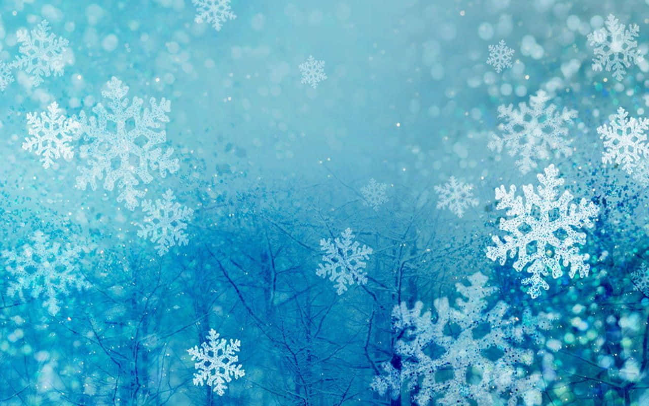 Winter Wonderland Scene Wallpaper