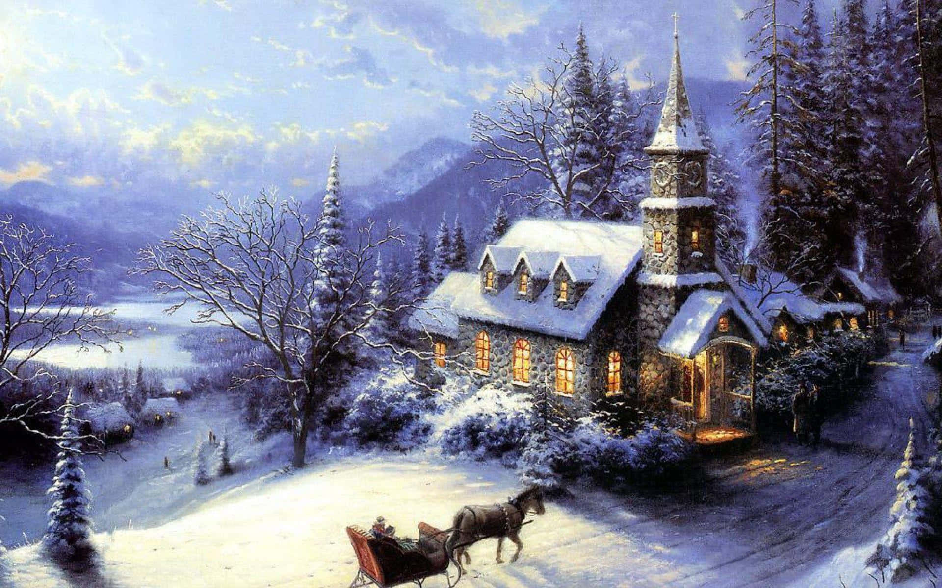 Magical Winter Wonderland Wallpaper