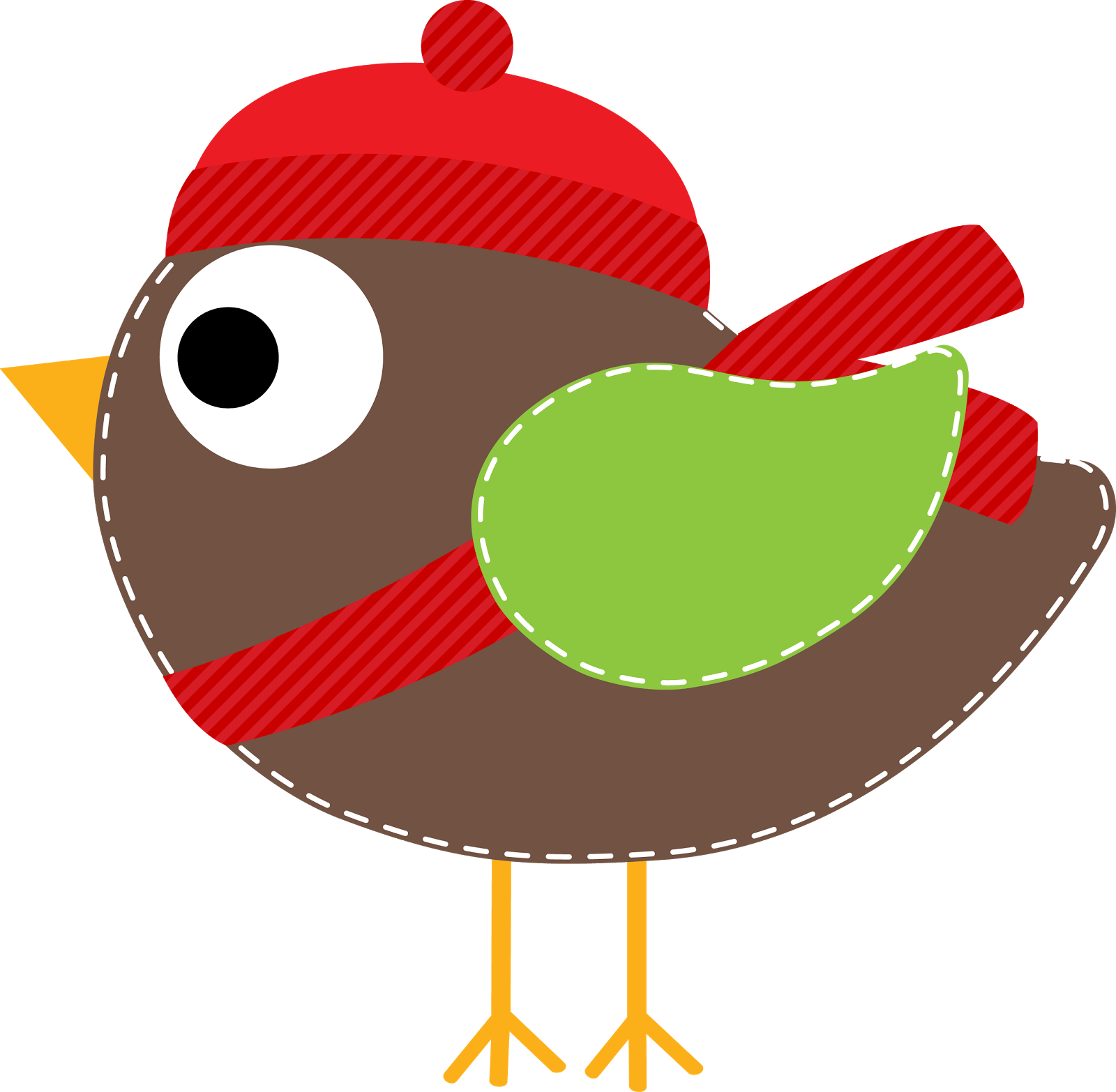 Winter Holiday Bird Illustration PNG