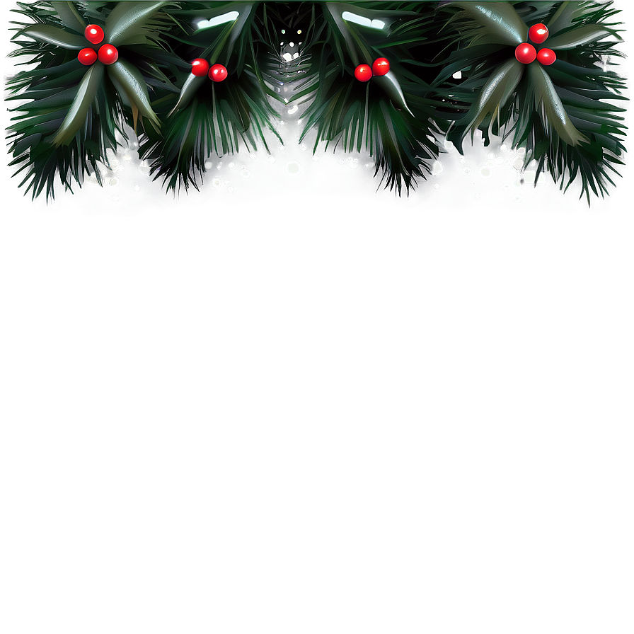 Winter Holiday Border Png 06132024 PNG