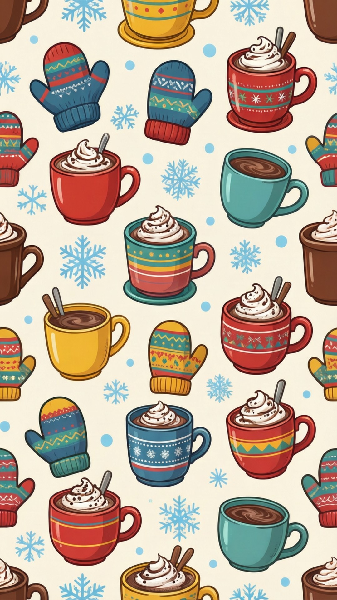 Motif d'Articles d'Hiver Fonds d'écran