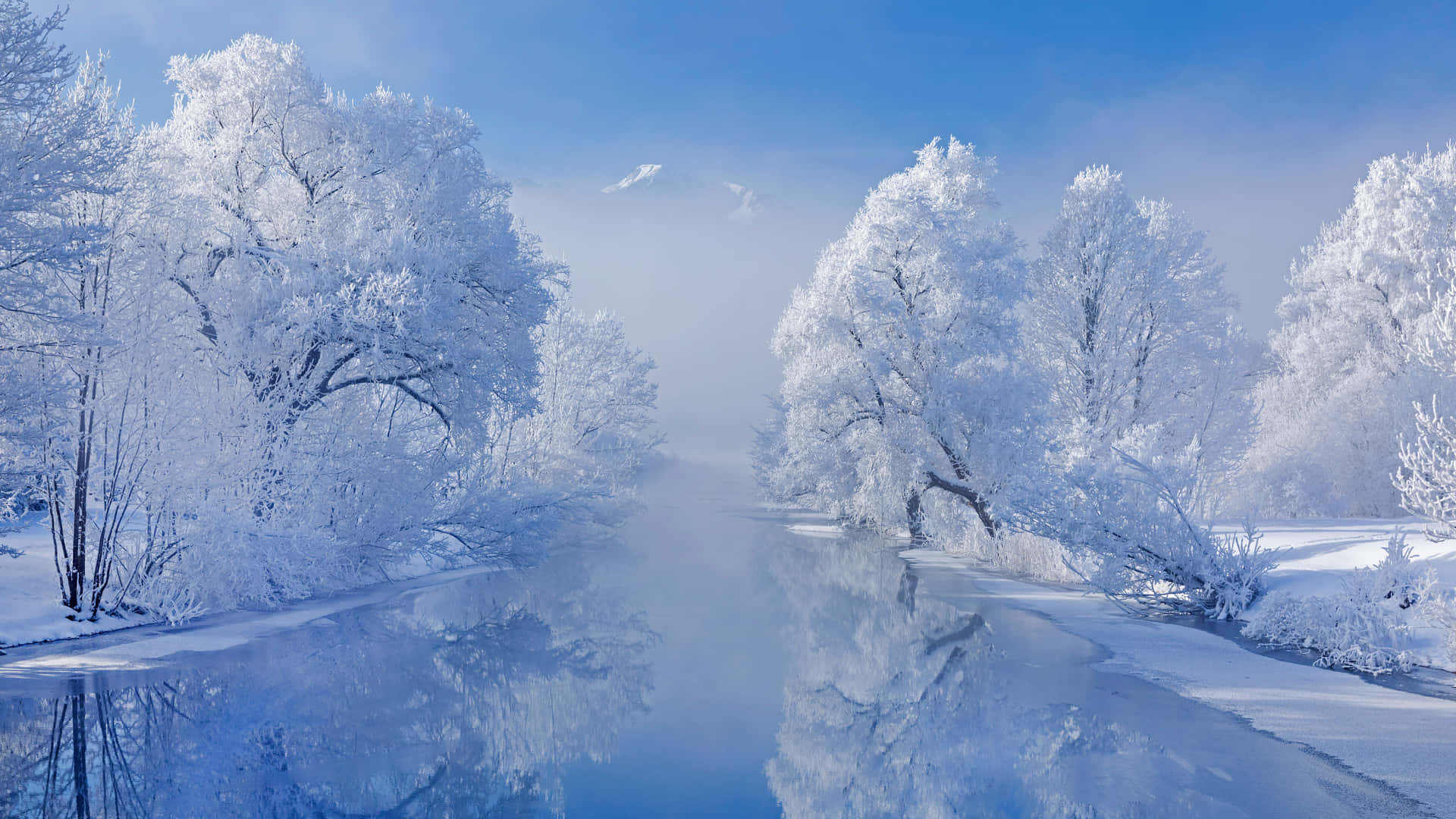 Genießensie Die Schönheit Von Schneebedeckten Landschaften Mit Einem Großartigen Winterlaptop. Wallpaper
