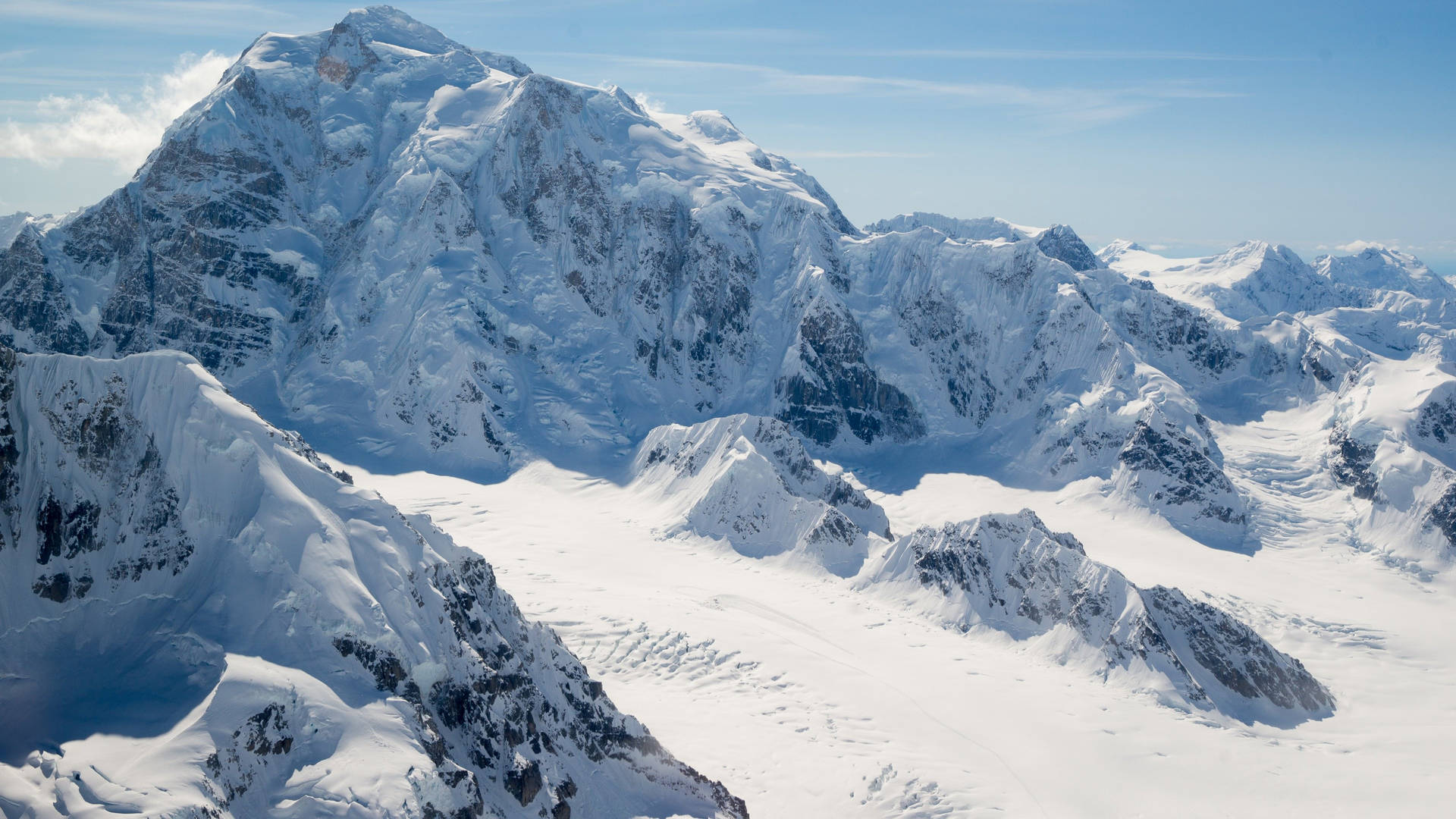 Vinter bjerg fuld HD-tapet Wallpaper