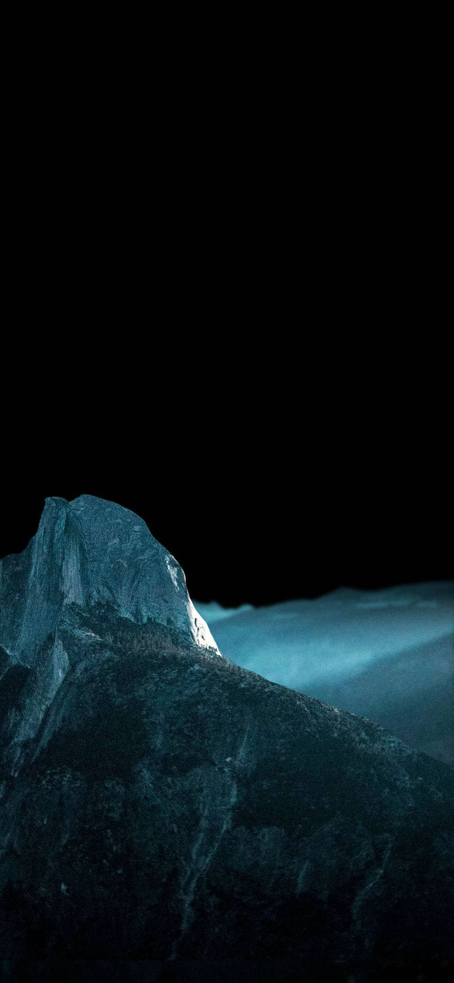Vinterbjerg OLED iPhone-tapet Wallpaper