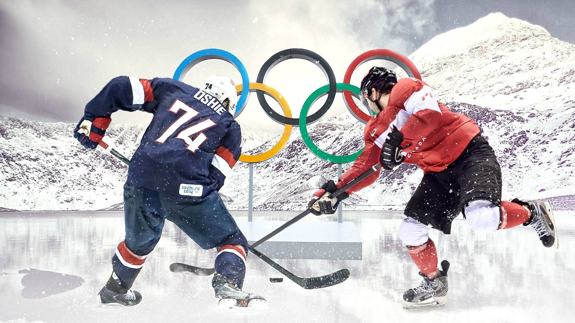 Winter Olympics Ice Hockey Competition Wallpaper