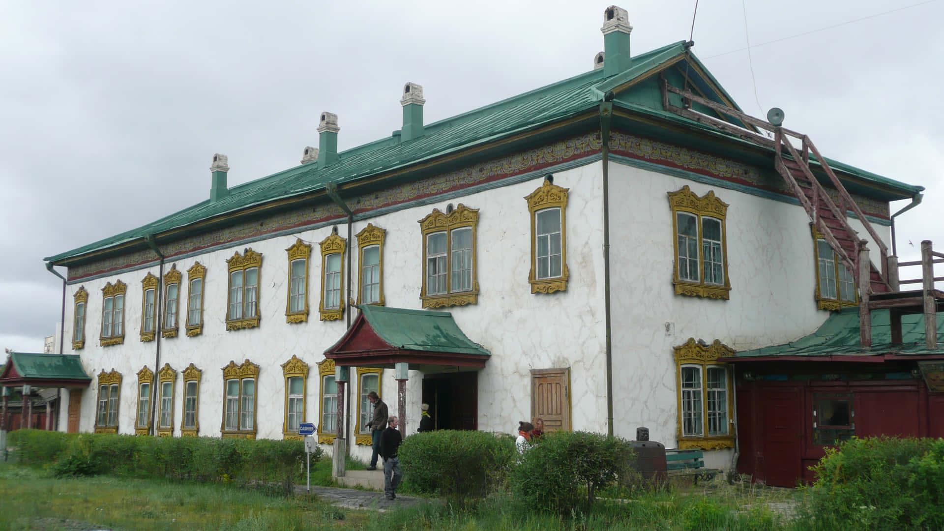 Winter Palace Of The Bogd Khan Museum White Sky Wallpaper