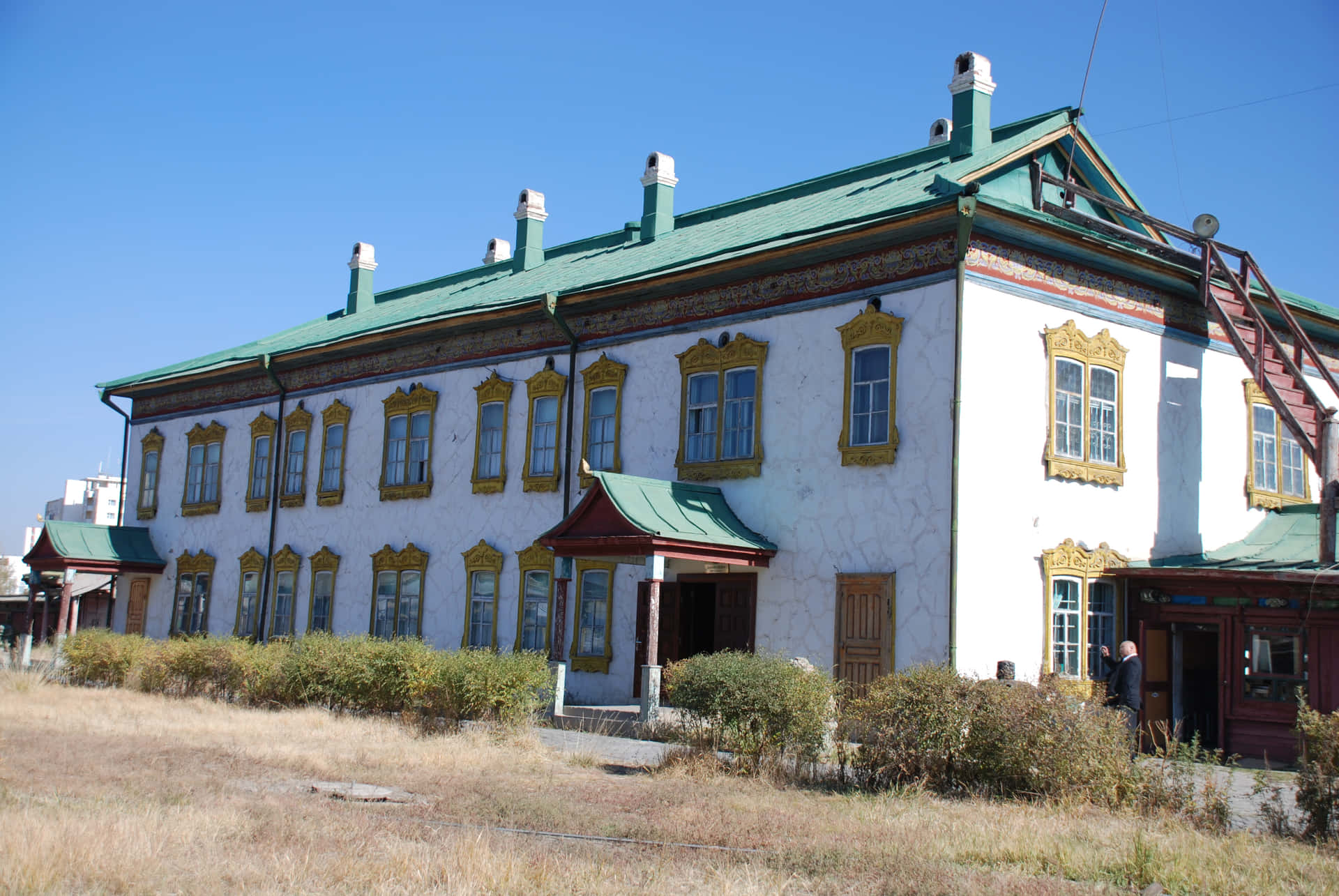 Winter Palace Of The Bogd Khan White Museum Building Wallpaper