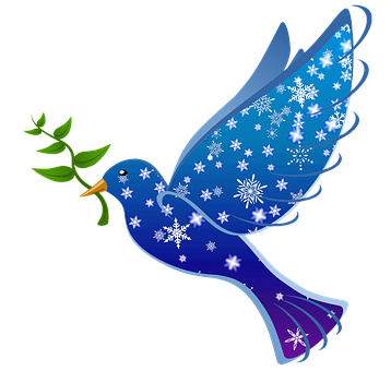 Winter Peace Dove PNG