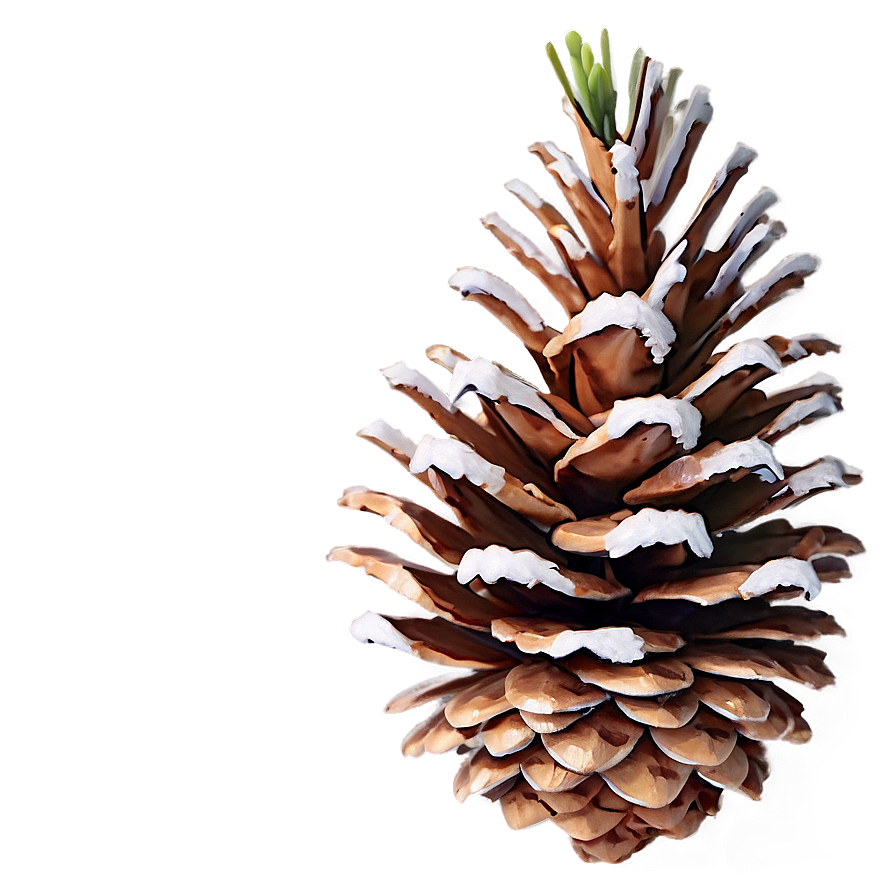 Winter Pine Cone Png 06202024 PNG