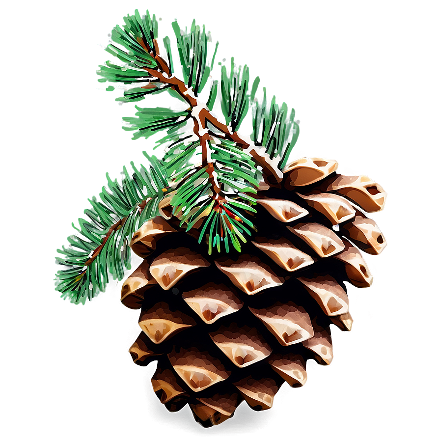 Winter Pine Cone Png Ngi PNG