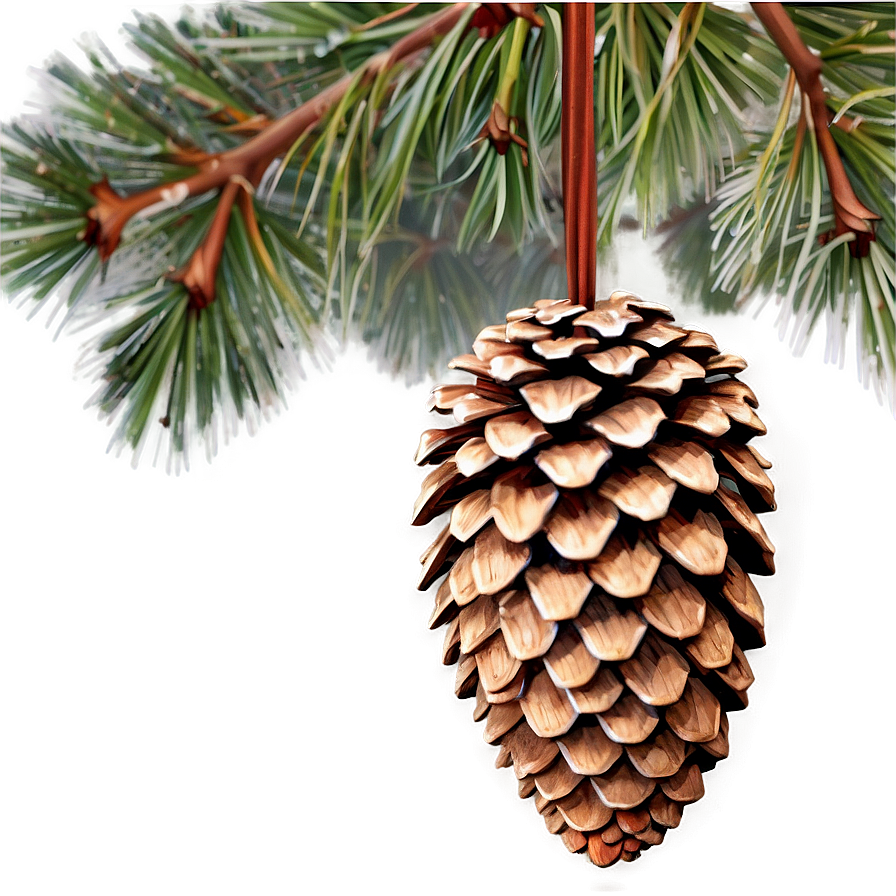 Winter Pine Cone Png Txr99 PNG