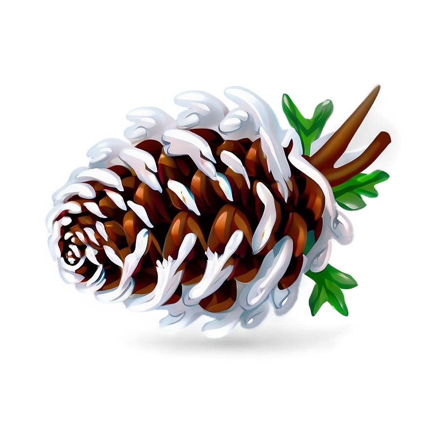 Winter Pinecone Decoration Png Jes PNG