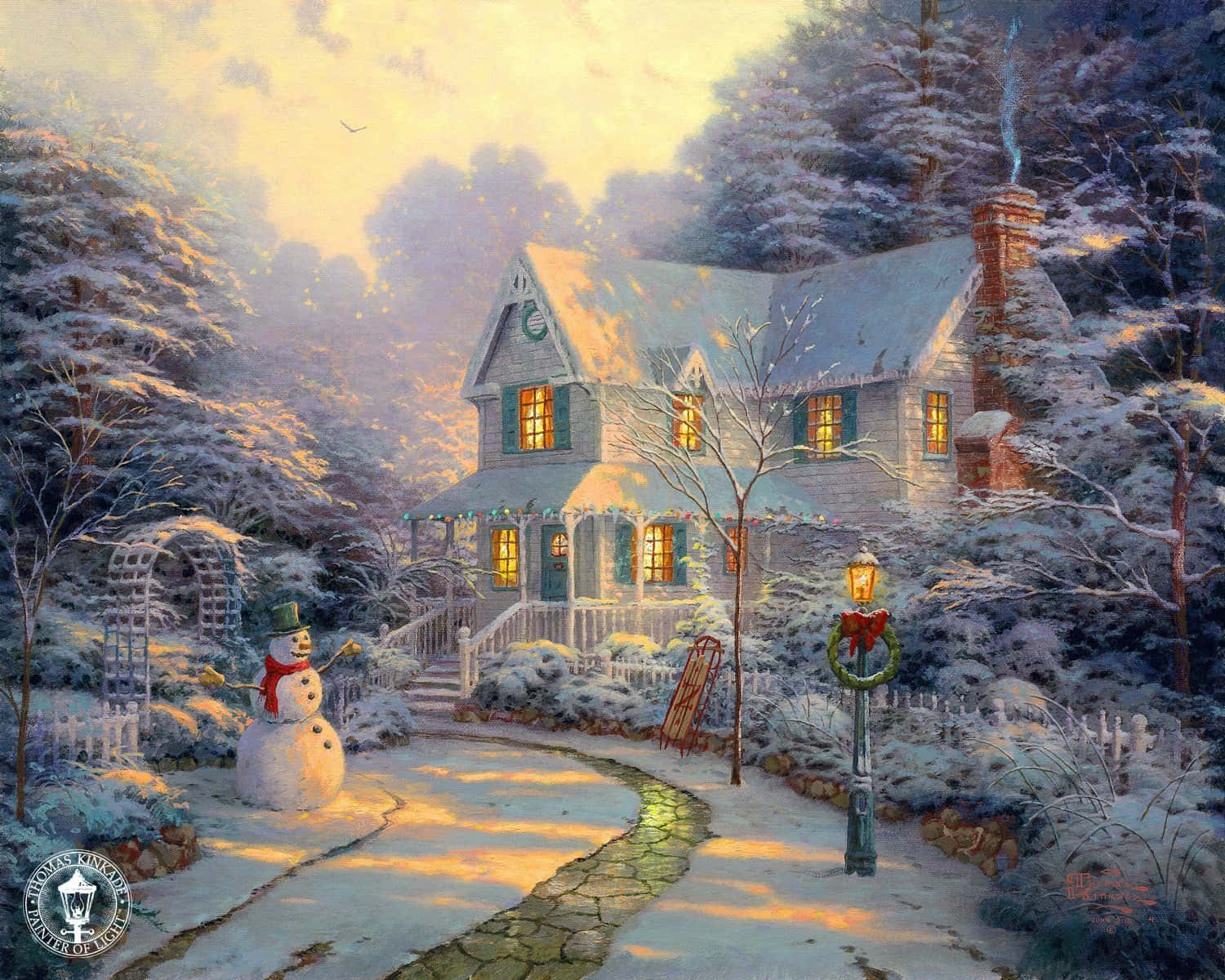 "A magical winter scene"
