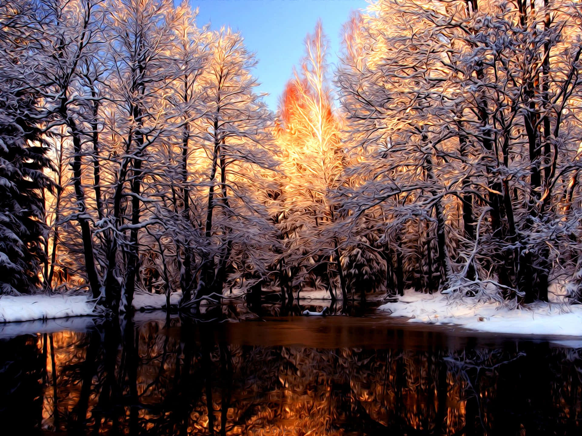 Godendomidella Fresca Neve Durante La Stagione Invernale Del Wisconsin!