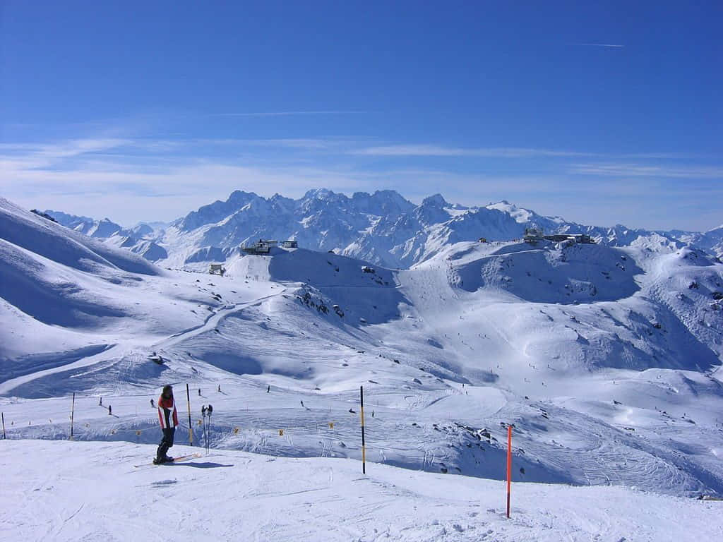 Winter_ Ski_ Slope_ Scenery_ Zug Wallpaper