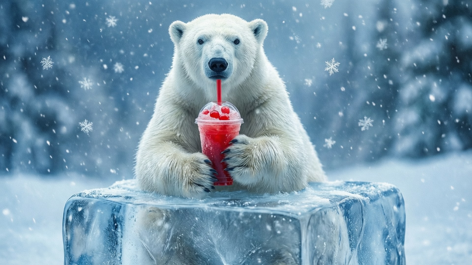 Talven Slushy Karhu Taustakuvat