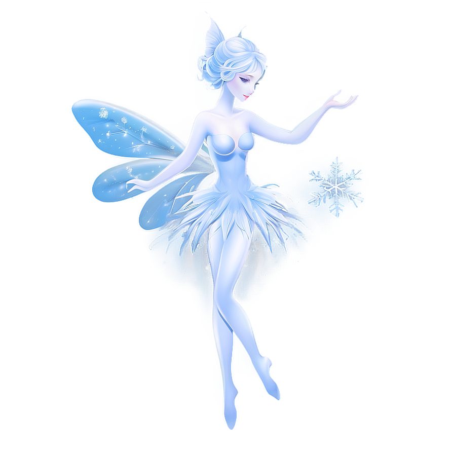 Winter Snow Fairy Png 05062024 PNG