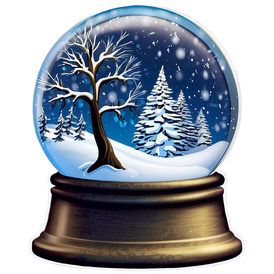 Winter Snow Globe Png 11 PNG