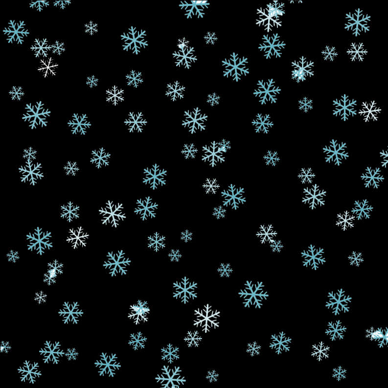 Winter Snowflake Pattern Background PNG