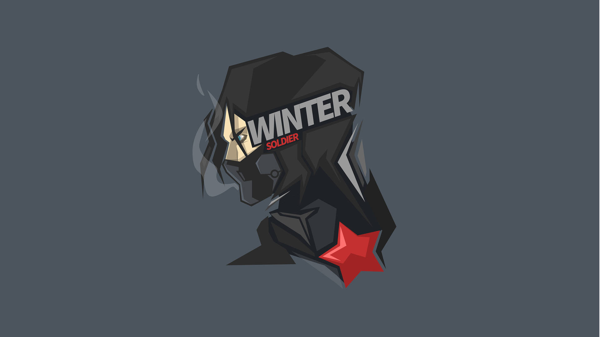 Winter Soldier's Red Star Wallpaper
