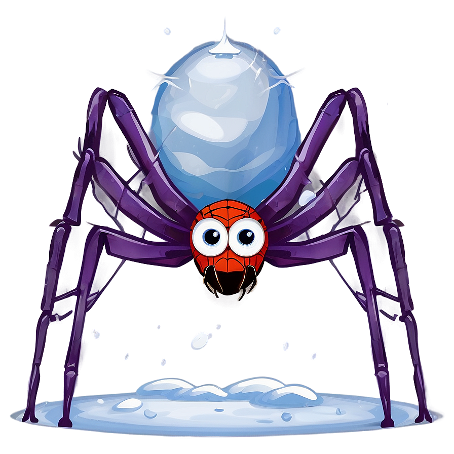 Winter Spider Cartoon Png 06272024 PNG