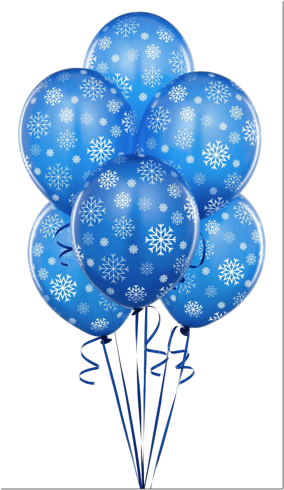 Winter Themed Balloons Bunch PNG