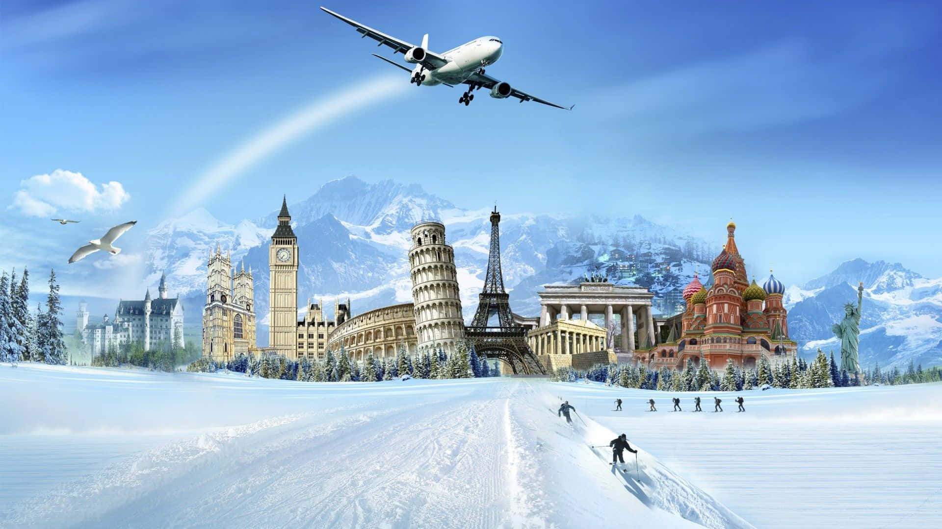 Winter Travel Fantasy Landscape.jpg Wallpaper