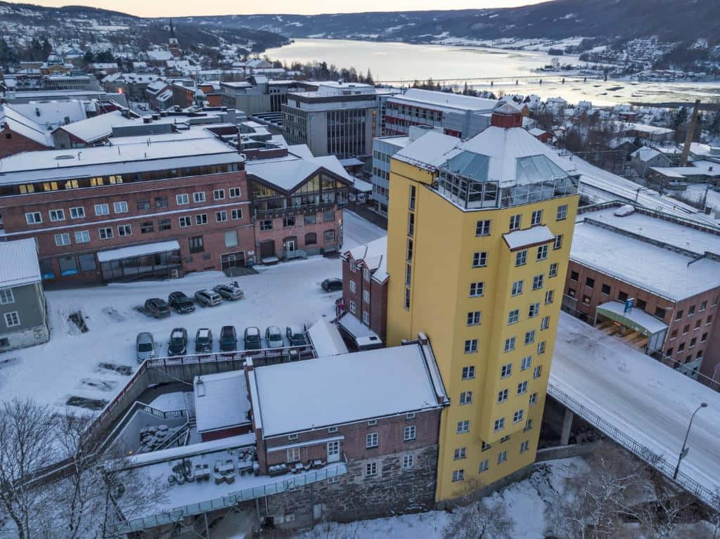 Winter View Lillehammer Norway Wallpaper