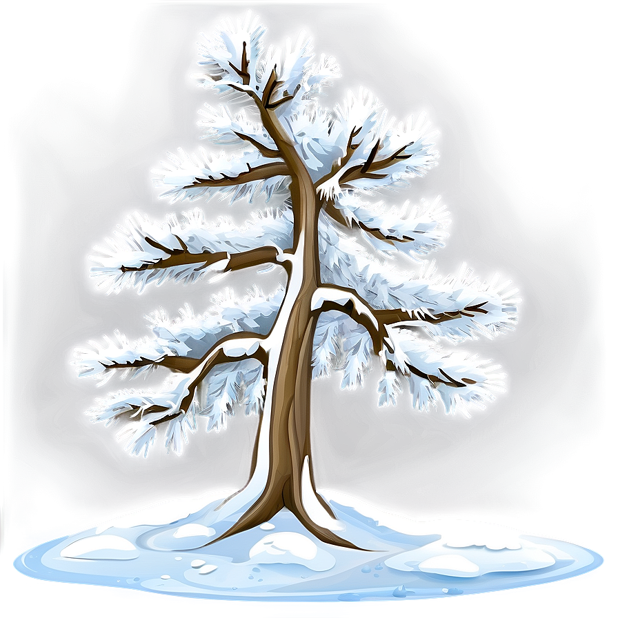 Winter White Tree Image Png 73 PNG