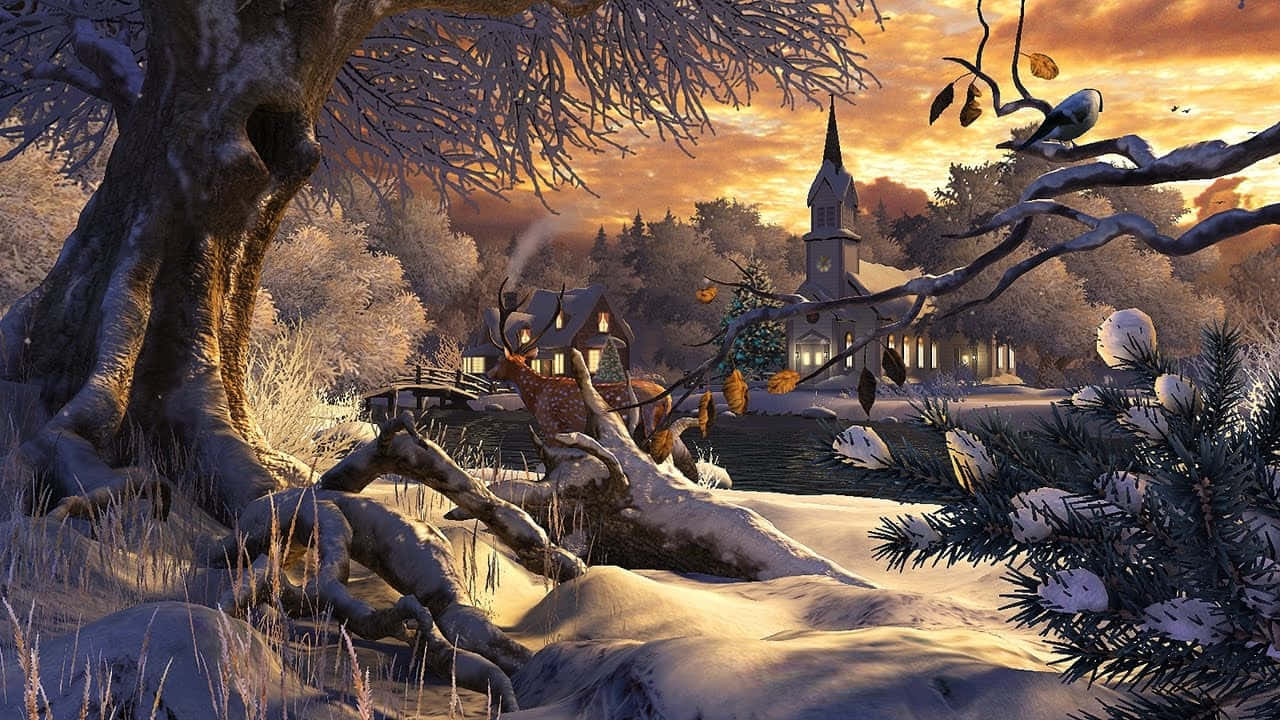 Captivating Winter Wonderland Wallpaper