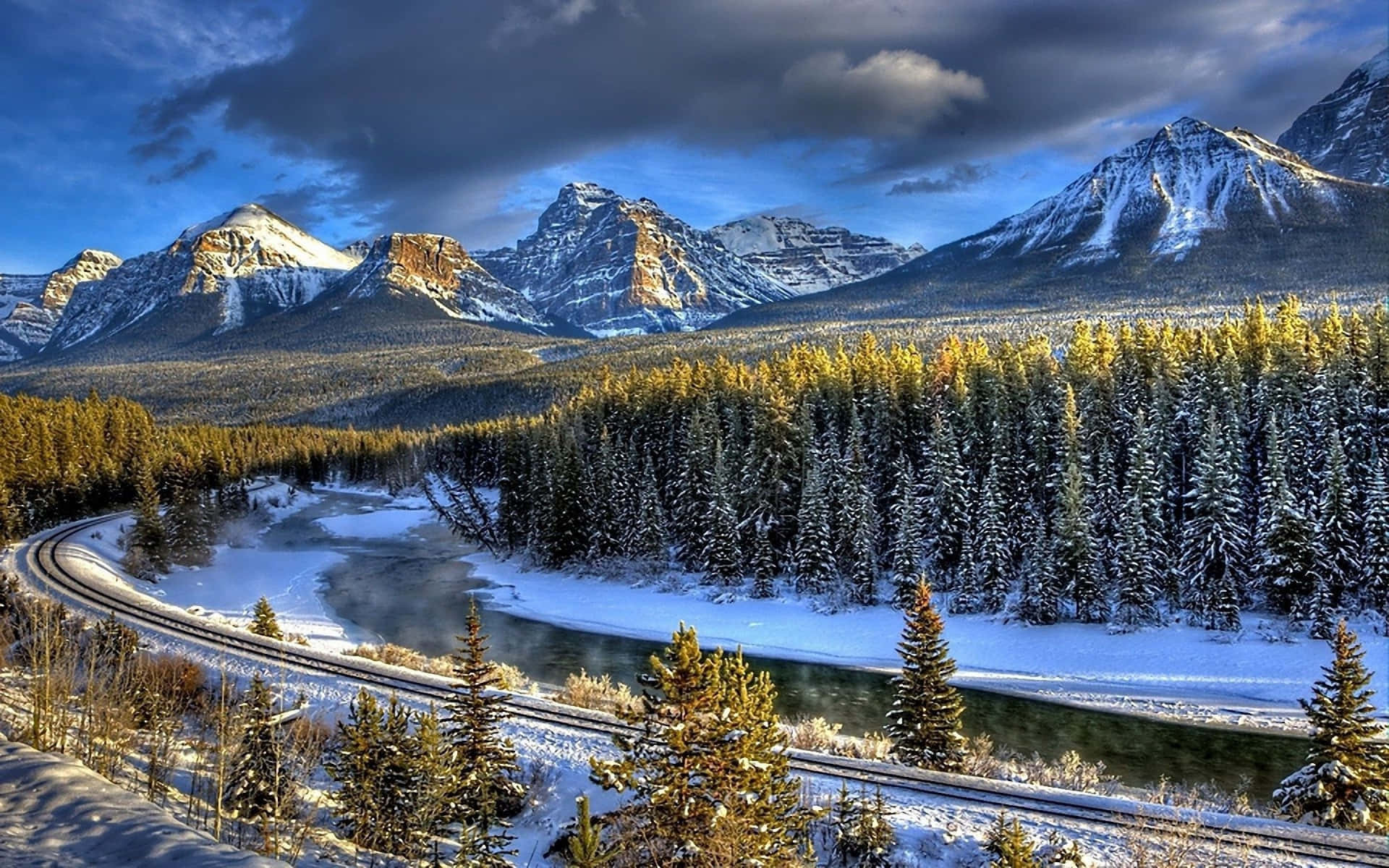 A Breathtaking Winter Wonderland Wallpaper