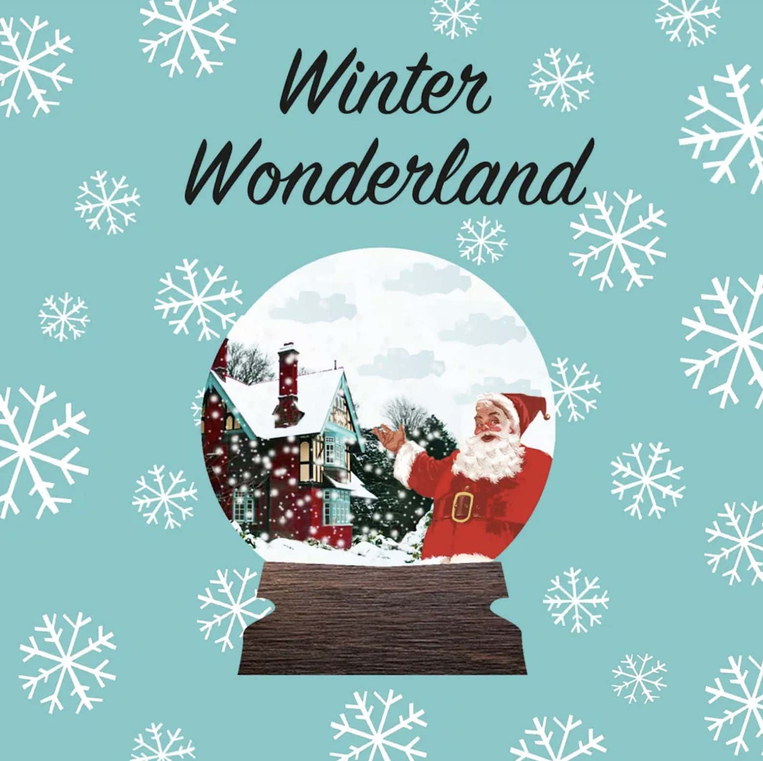 Santa Claus vinter Wonderland billed