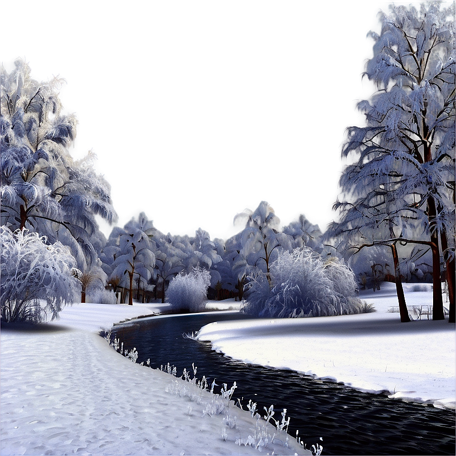 Download Winter Wonderland Scene Png Xxe | Wallpapers.com