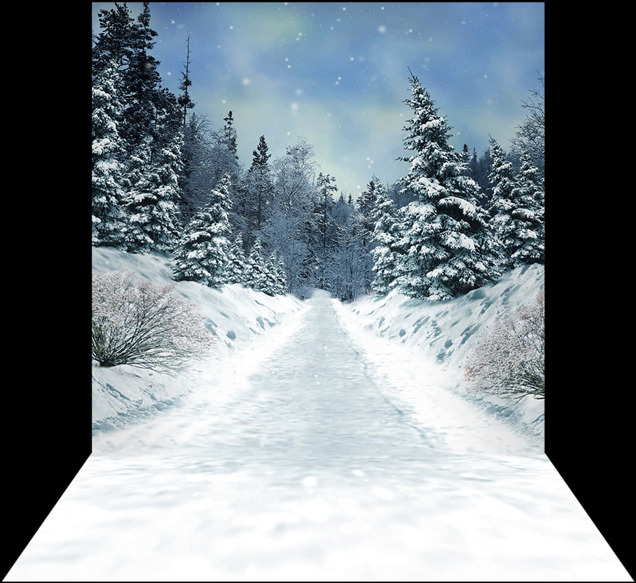 Winter Wonderland Snowy Path.jpg PNG