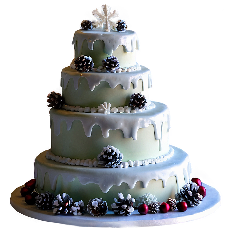 Winter Wonderland Wedding Cake Png 79 PNG