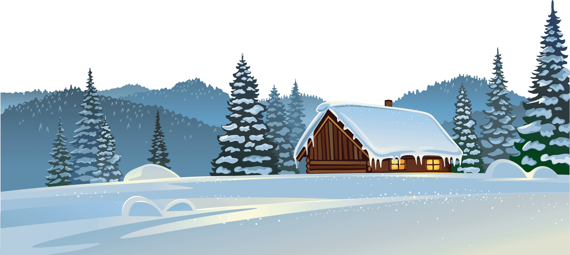 Winter_ Cabin_ Snowscape PNG
