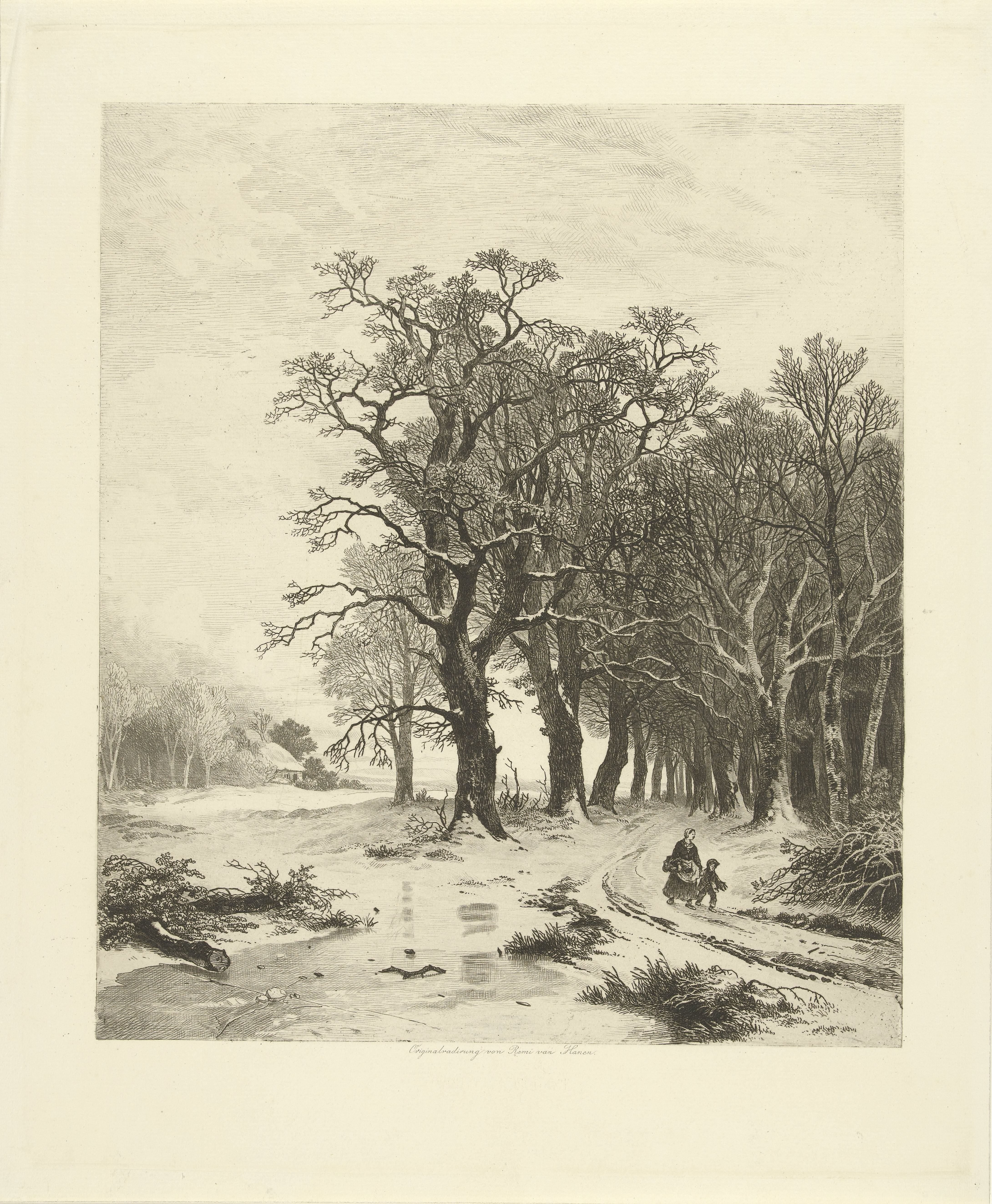 Winterlandschap Wallpaper