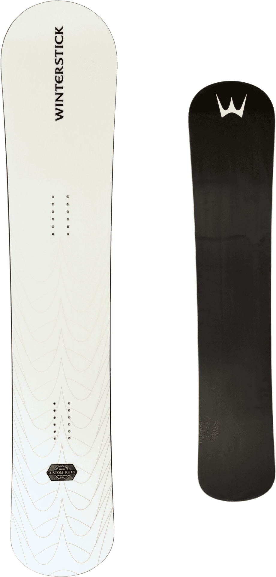 Winterstick Snowboards Topand Bottom View PNG