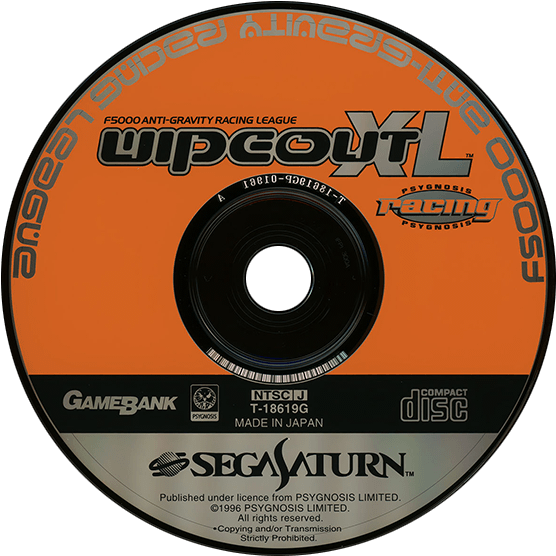 Wipeout Sega Saturn Game Disc PNG