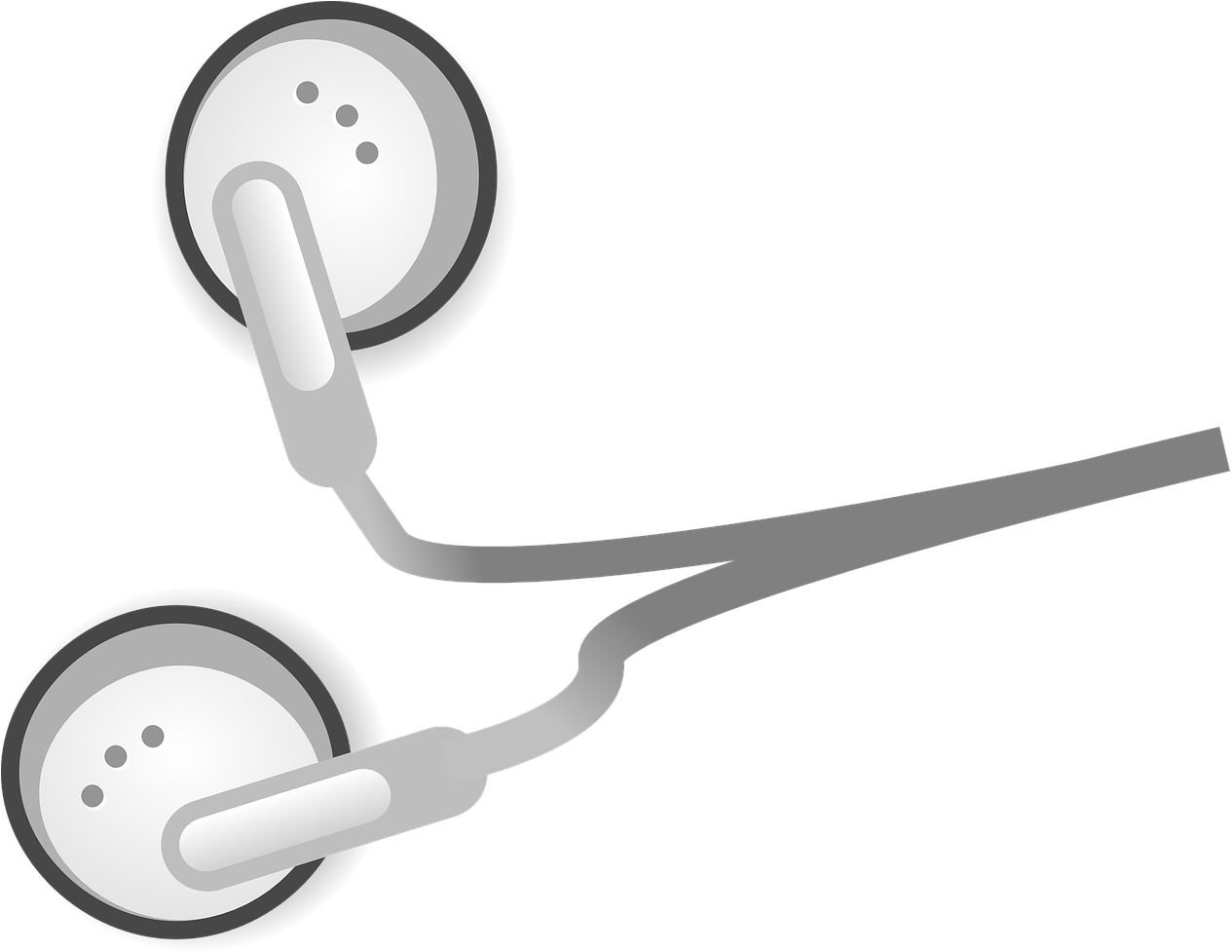 Wired Earbuds Graphic PNG