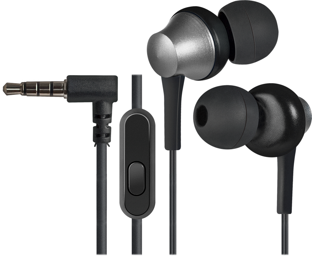 Wired In Ear Headphoneswith Microphone PNG